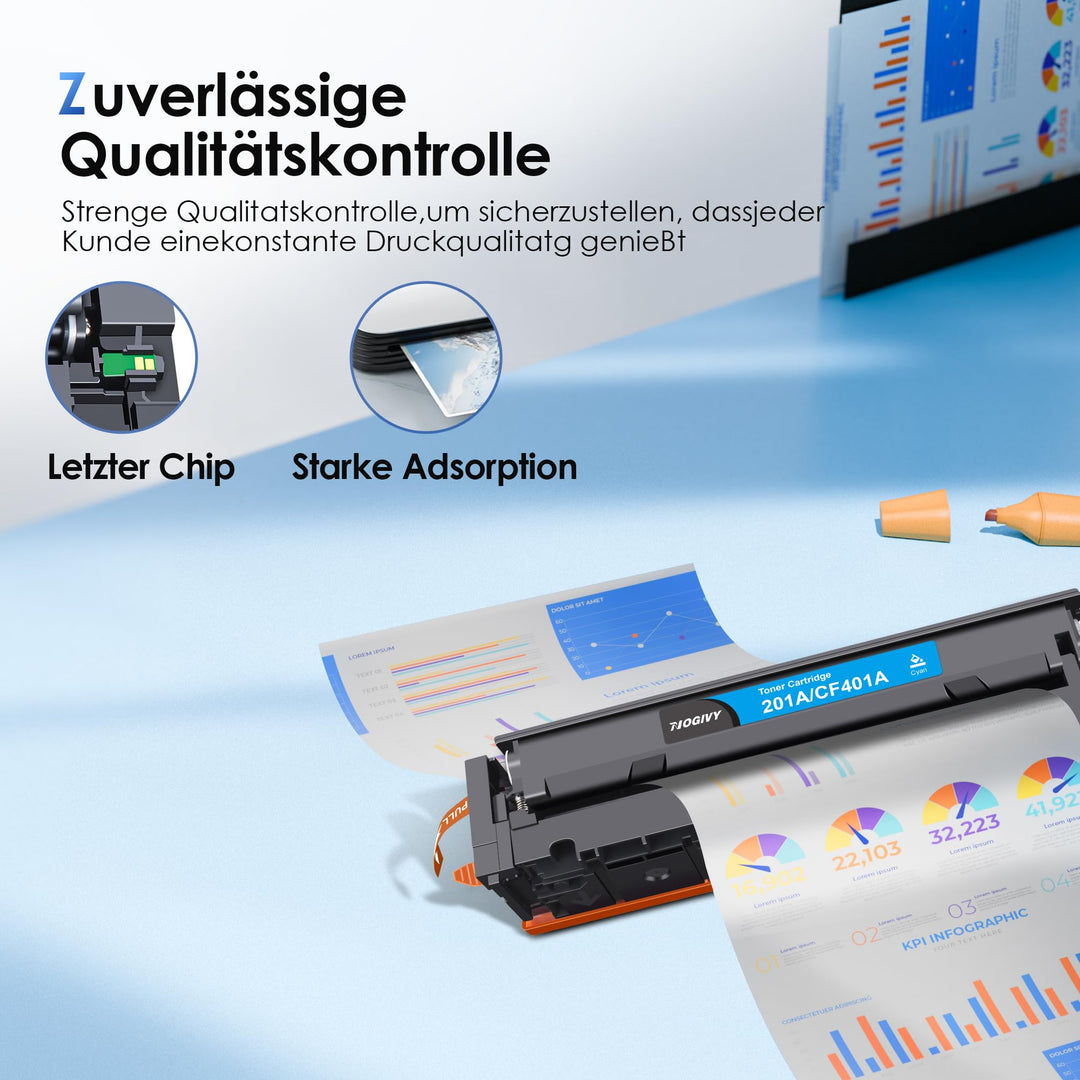 Toner 201A/201X 4er-Set kompatibel HP Color LaserJet M252/M277 - Bild 5