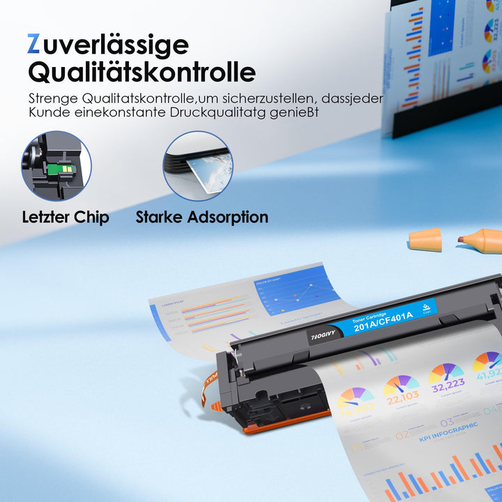 Toner 201A/201X 4er-Set kompatibel HP Color LaserJet M252/M277 - Bild 5