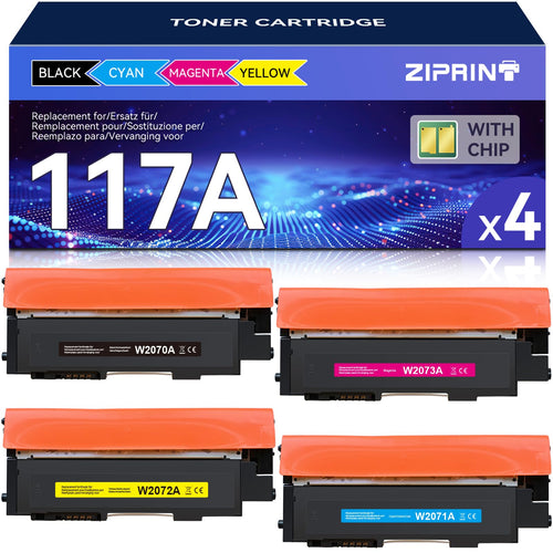 Toner-Set 117A Kompatibel für HP Color Laser MFP 4er-Multipack
