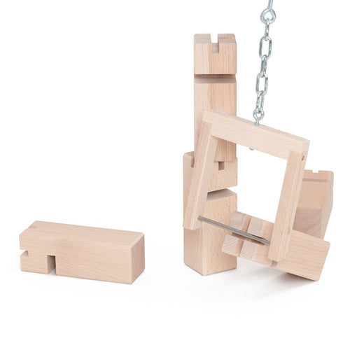 Fröbelturm Gruppenspiel Buchenholz für 4–24 Spieler ab 8 Jahren