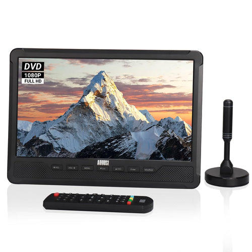 Tragbarer Fernseher 10 Zoll mit DVD-Player und Akku DVB-T2 HD
