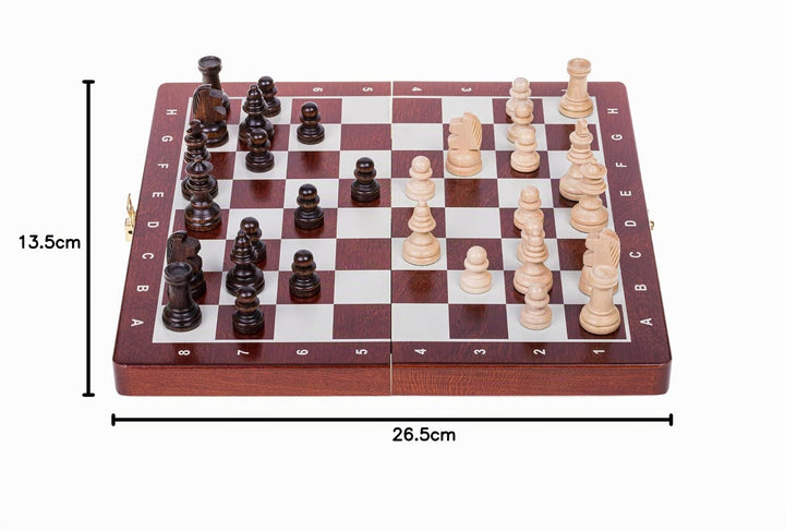Schachspiel Holz magnetisch mit Schatulle 27x27 cm - Bild 9