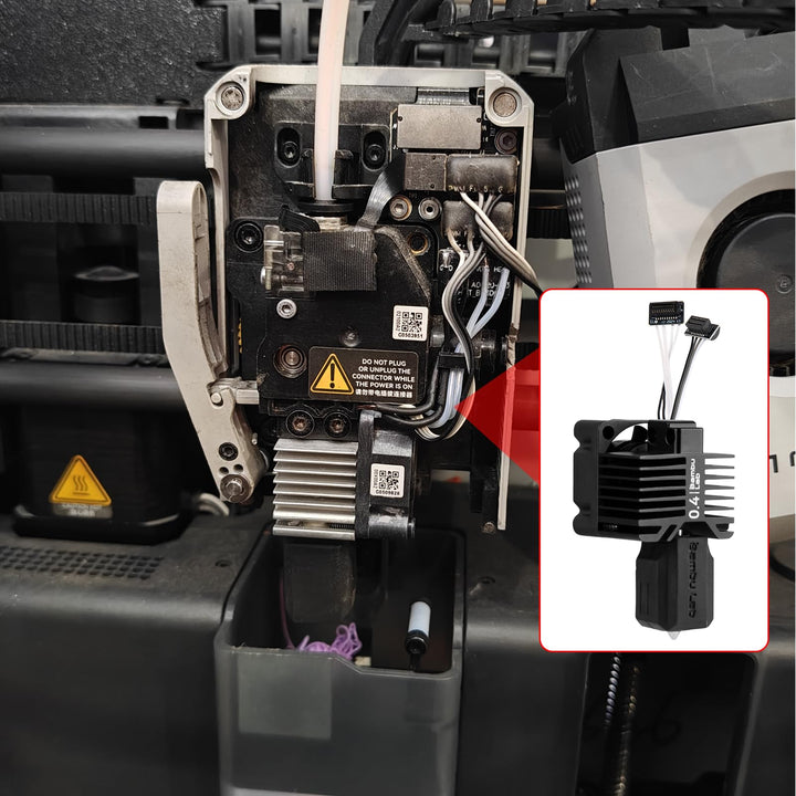 Hotend Kit 0,4mm Hartstahlduese fuer Bambu Lab P1P / P1S - Bild 8