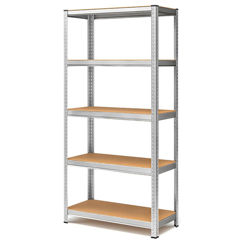 Schwerlastregal 180x90x40 cm 5 Böden MDF Metall 875 kg 2er Set