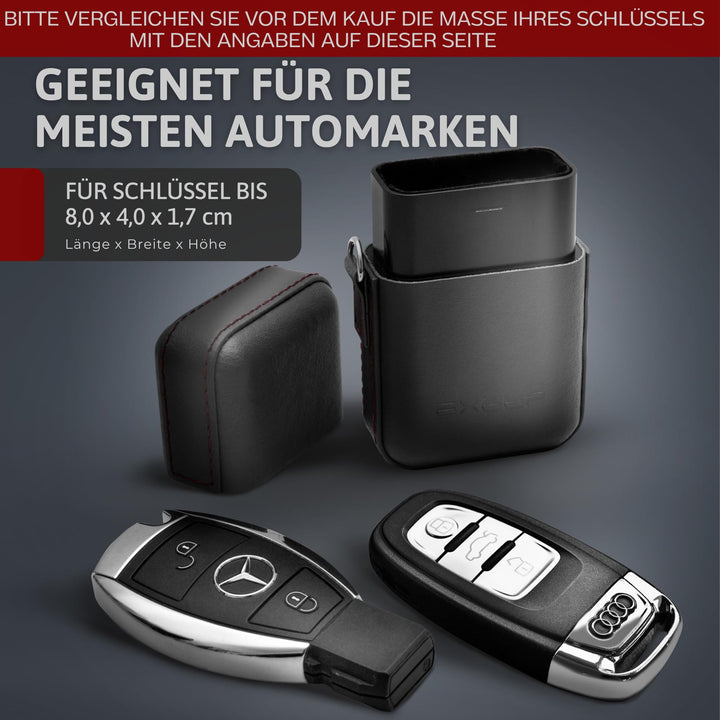 RFID Blocker Autoschlüssel-Etui Echtleder TÜV-geprüft Keyless Go - Bild 3
