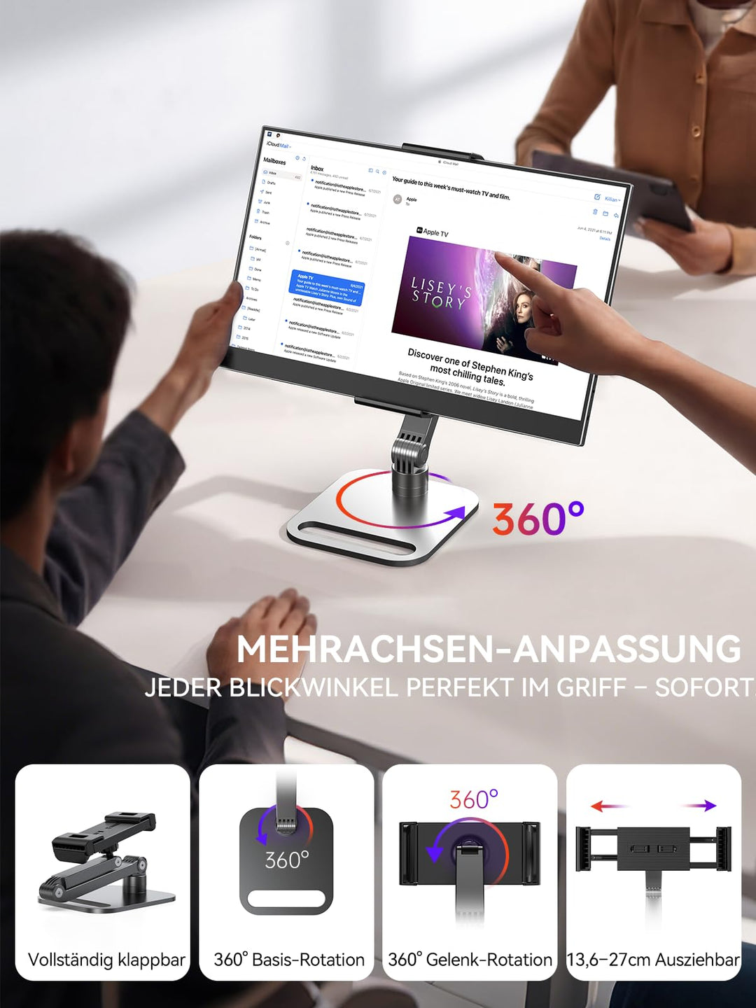 Portabler Monitor 15,6 Zoll IPS FHD matt 125% sRGB Zweitbildschirm - Bild 3