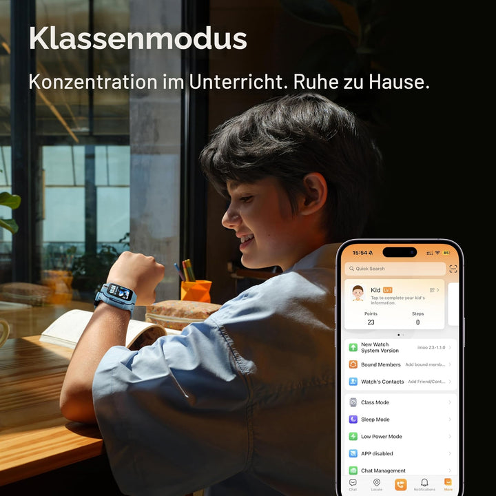 Kinder-Smartwatch mit Videoanruf GPS SIM SOS 740mAh Akku - Bild 4