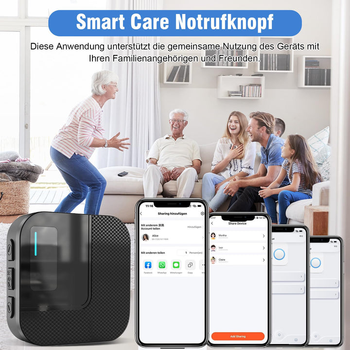 WiFi Notrufknopf Senioren mit App-Benachrichtigung erweiterbar - Bild 4