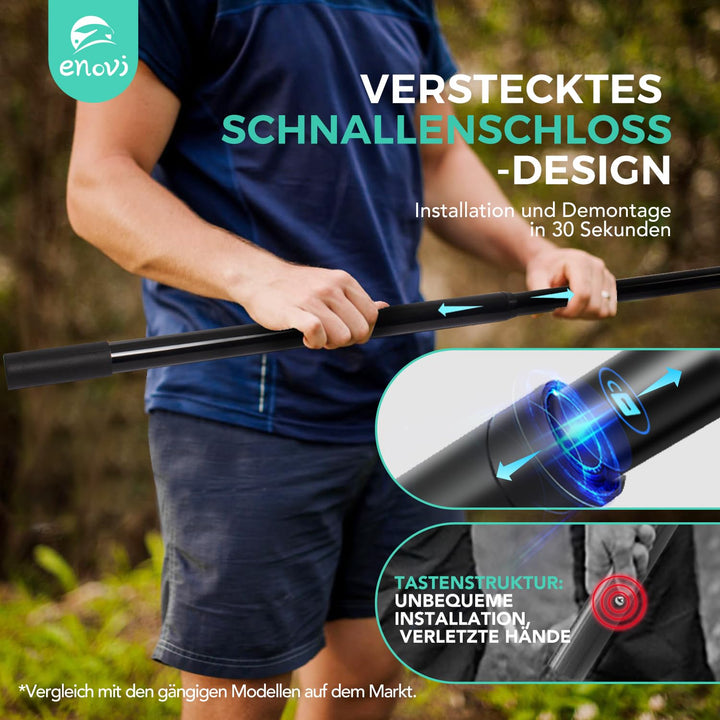 Badminton Set 4 Schläger mit Netz und Aufbewahrungsbox für Outdoor - Bild 3