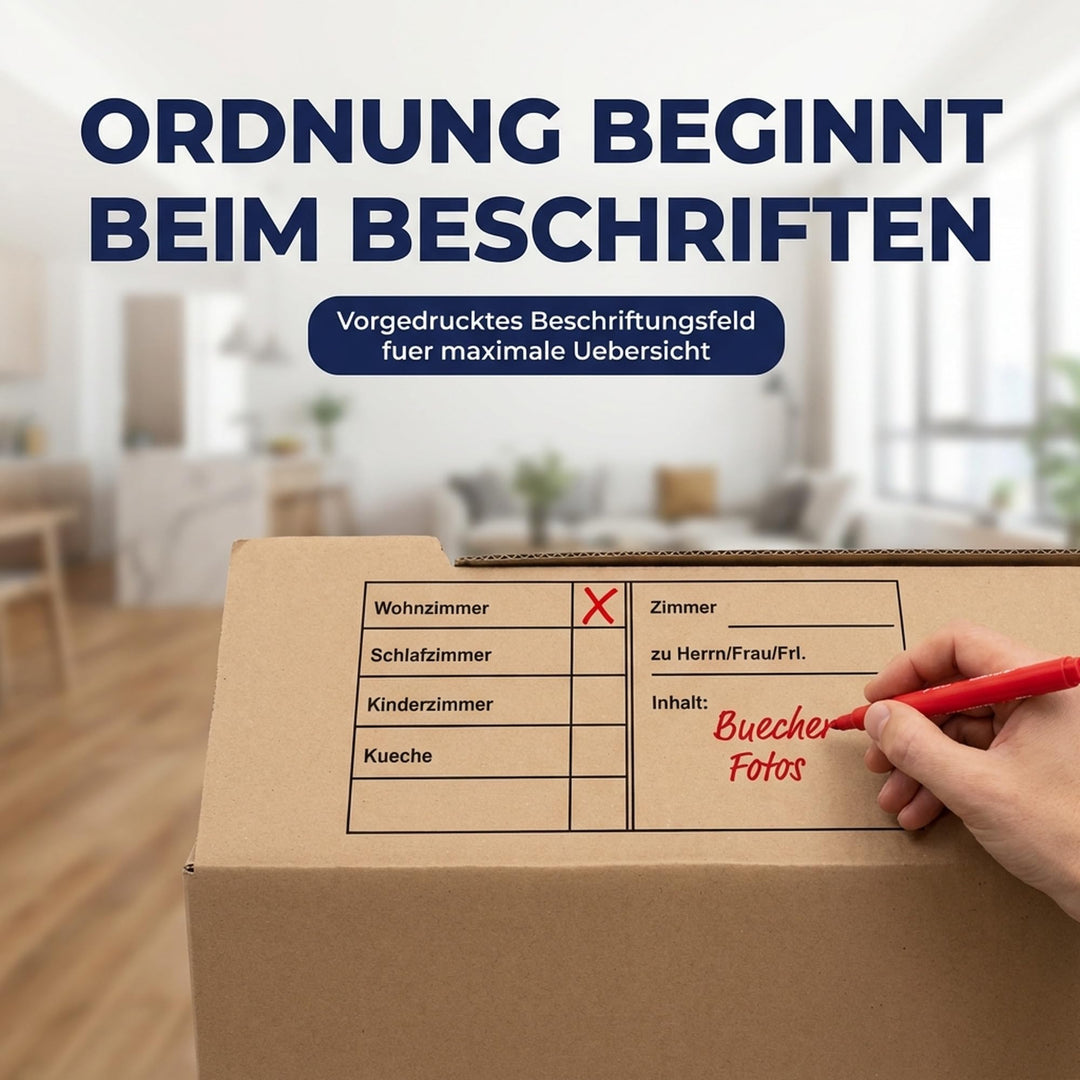 Umzugskarton 65 Liter extra gross mit Griffverstärkung 30er-Set - Bild 6