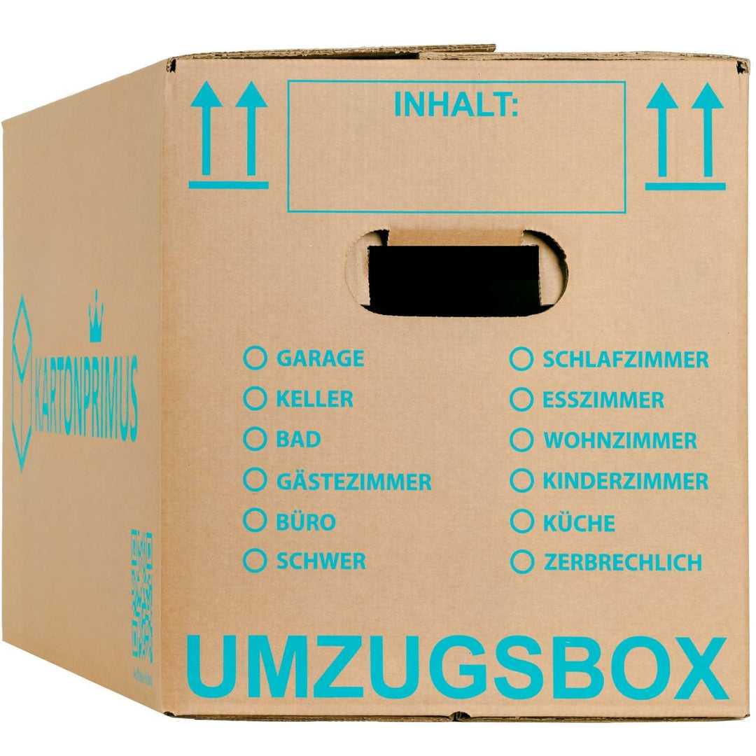 Umzugskartons 25er-Set 62x30x33 cm zweiwellig 40 kg Tragkraft