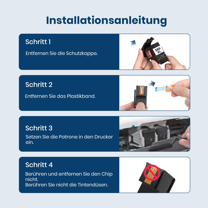 Tintenpatronen PG-560XL CL-561XL Multipack für Canon PIXMA - Bild 5