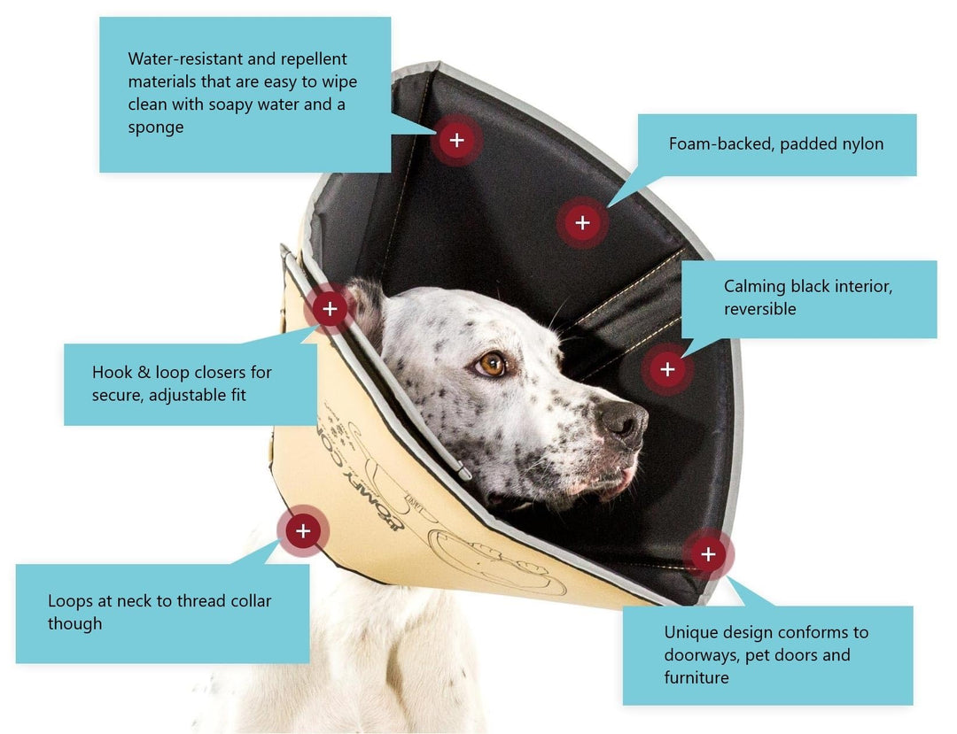 Halskrause Hund Katze weich gepolstert wasserfest wendbar Small - Bild 4