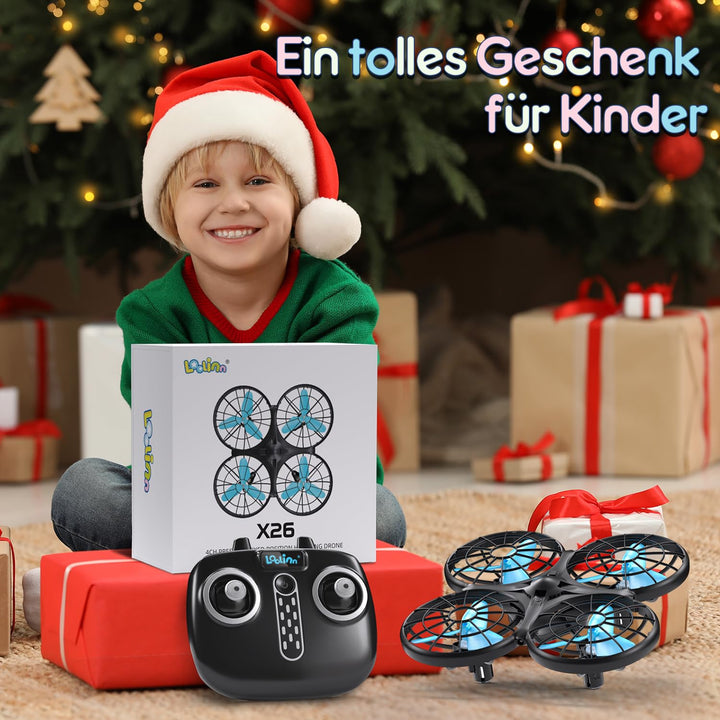 Kinder-Drohne Mini mit Antikollision und Handsteuerung Blau - Bild 2
