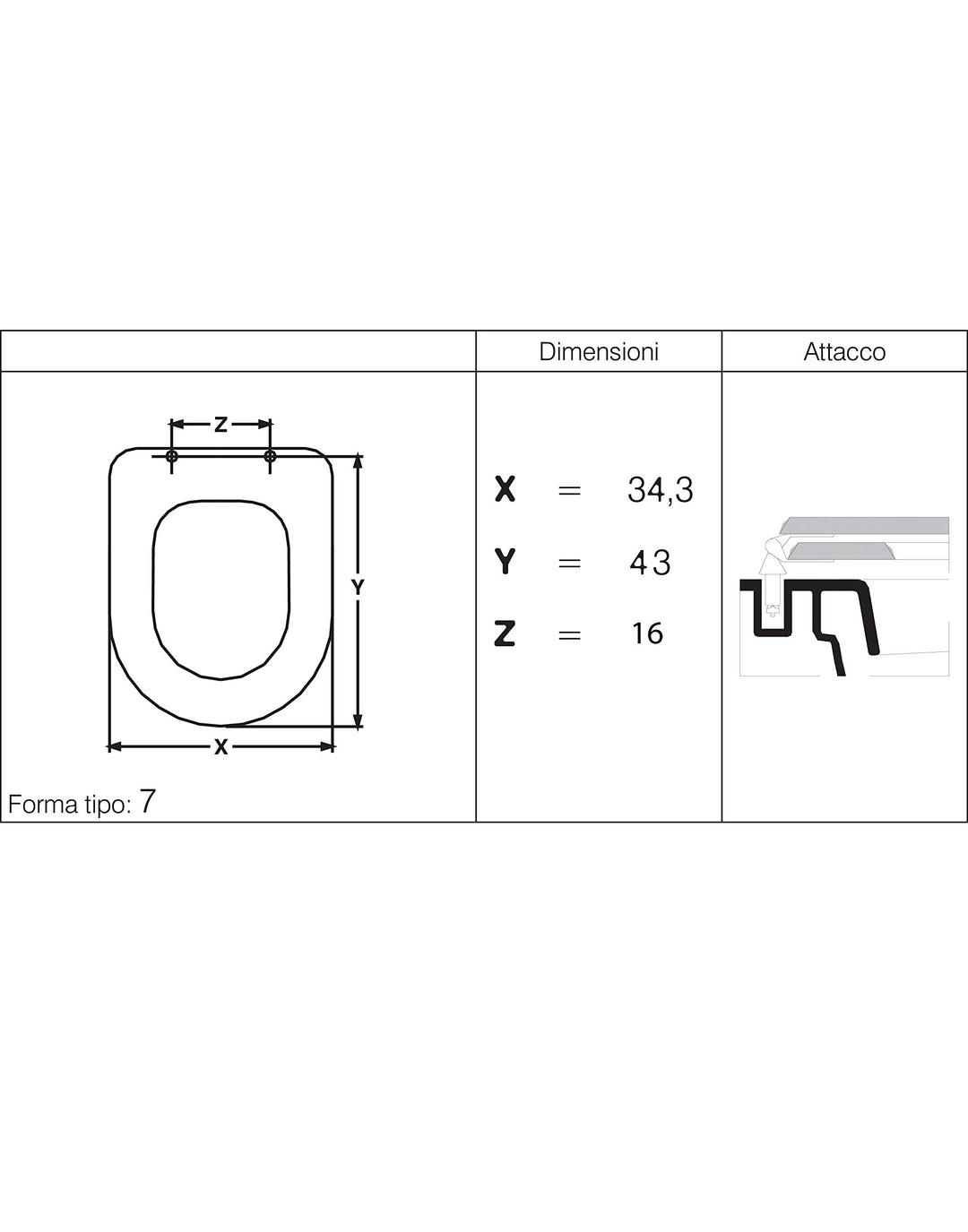 WC-Sitz Polyester Holzkern Hochglanz für Clodia Dolomite - Bild 5