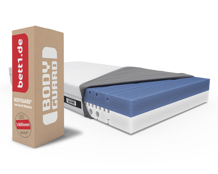 Matratze 80x200 QXSchaum 2in1 Liegehärten mit Ergonomie-Modulen
