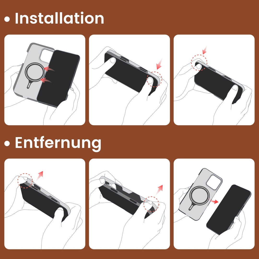 Handyhülle iPhone 16 Pro Aramidfaser MagSafe 0,88 mm Sonnenuntergang - Bild 8