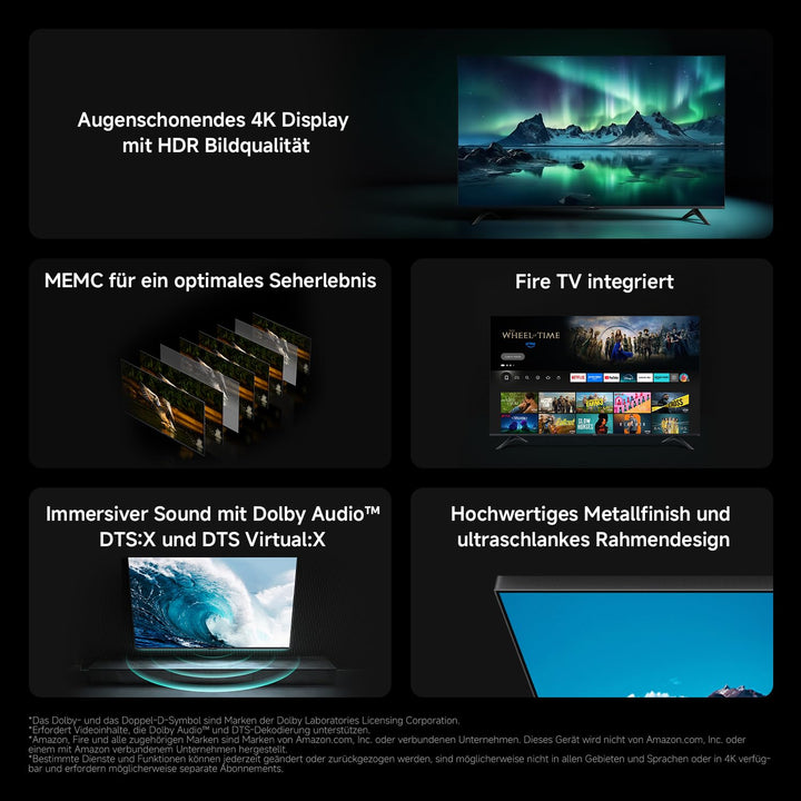 Smart TV 43 Zoll 4K UHD QD-Mini-LED Fire OS HDR10+ - Bild 2