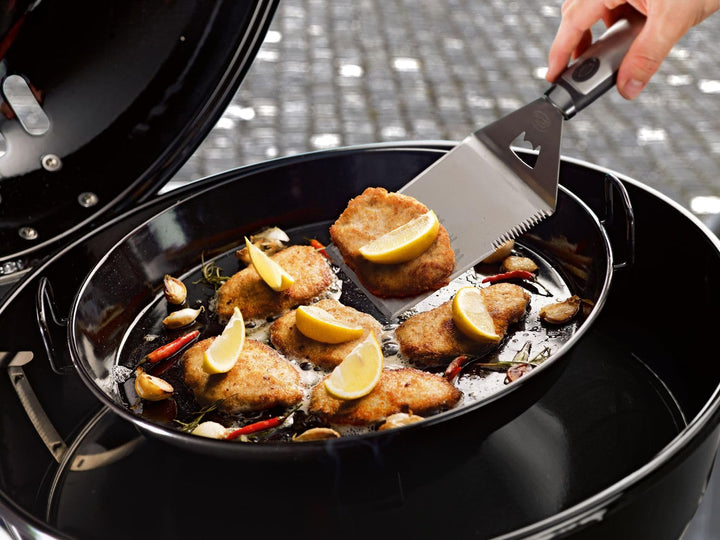 Grillset emailliert 2-teilig Pfanne 34cm &amp; Pizzablech 35cm - Bild 3
