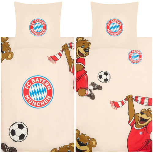 FC Bayern München Bettwäsche Berni 135x200 cm Baumwolle 2-teilig