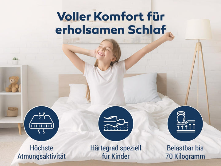 Kindermatratze Kaltschaum 90x190 cm allergikergeeignet Oeko-TEX - Bild 3