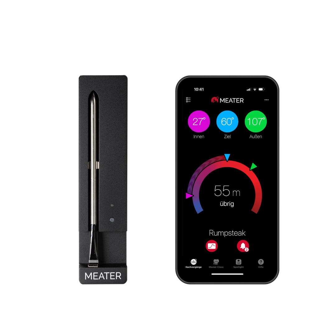 Kabelloses Fleischthermometer Bluetooth 50m Reichweite für Grill &amp; Ofen