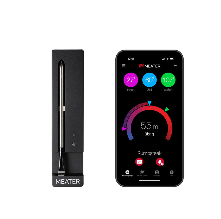 Kabelloses Fleischthermometer Bluetooth 50m Reichweite für Grill &amp; Ofen