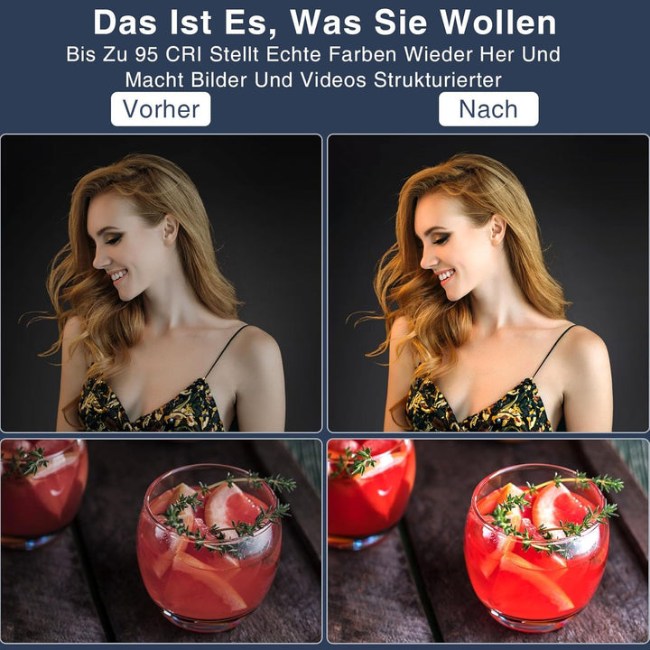 Ringlicht mit Stativ 10,5 Zoll 3 Farbtemperaturen USB Tisch - Bild 3