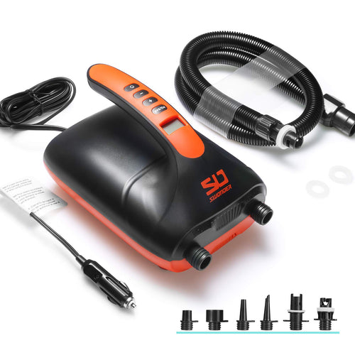 Elektrische SUP Pumpe 20 PSI Zweistufig fuer Paddleboard Kajak