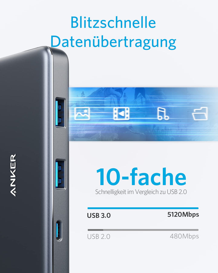 USB-C Hub 7-in-1 mit 4K HDMI, SD-Karte &amp; 85W Power Delivery - Bild 5