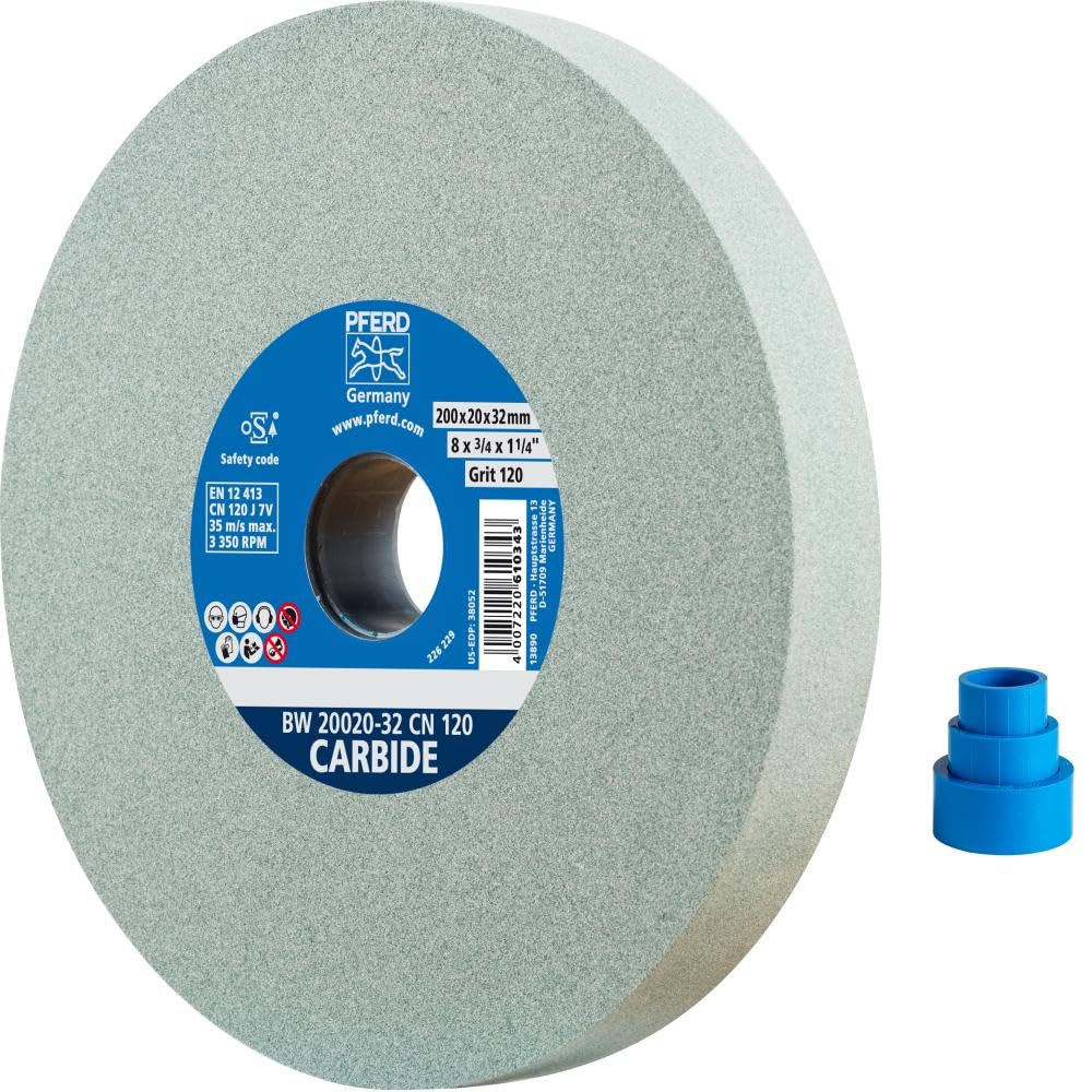 Schleifbockscheibe SiC 200x20x32mm Körnung 120 für Hartmetall