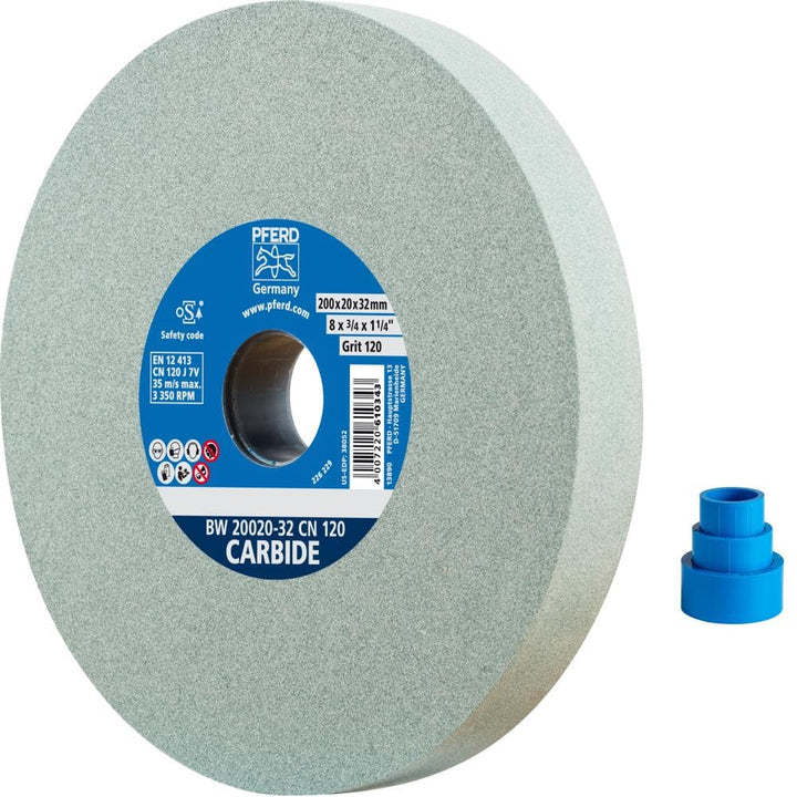 Schleifbockscheibe SiC 200x20x32mm Körnung 120 für Hartmetall