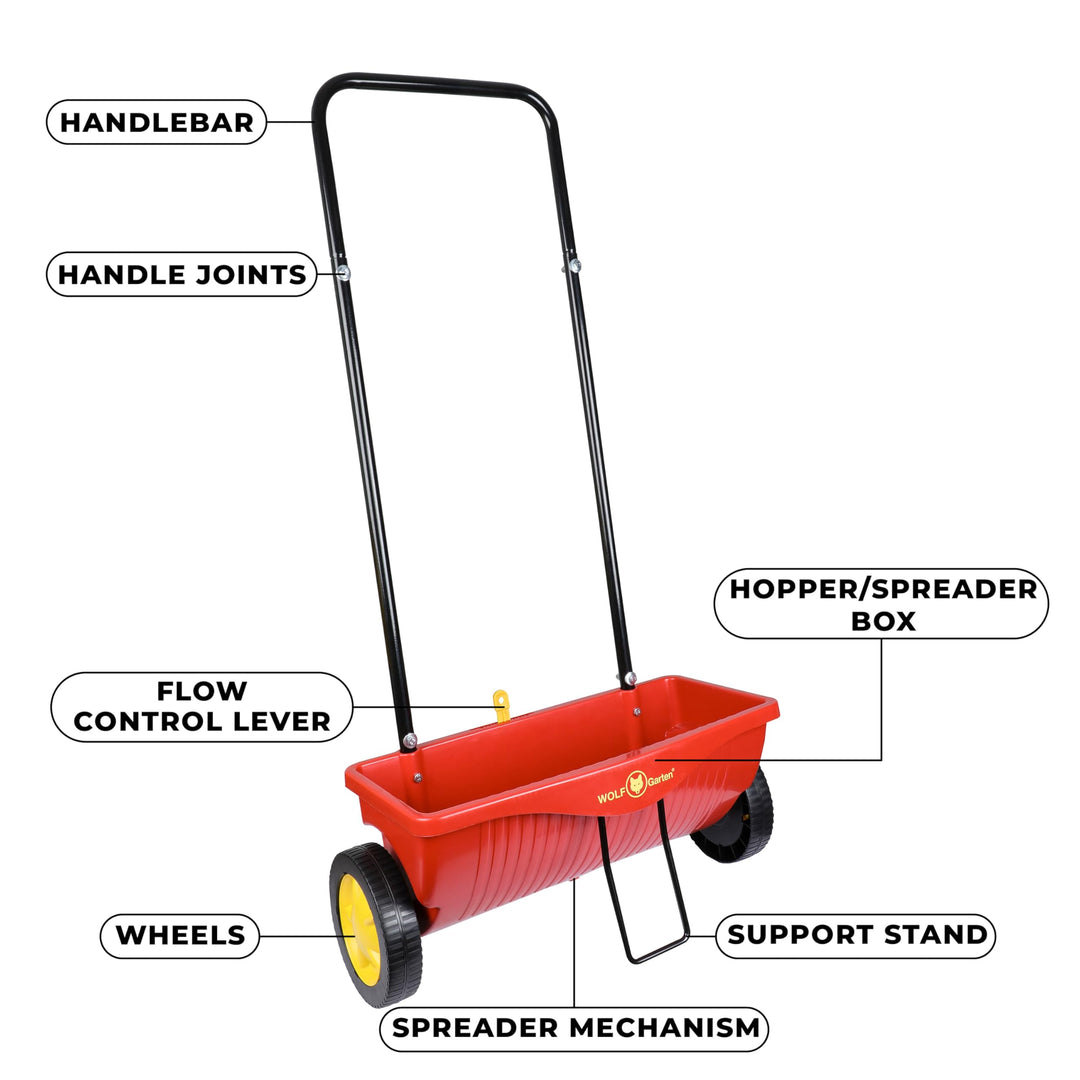 Streuwagen Universal 15 L Behälter 41 cm Streubreite Garten - Bild 4