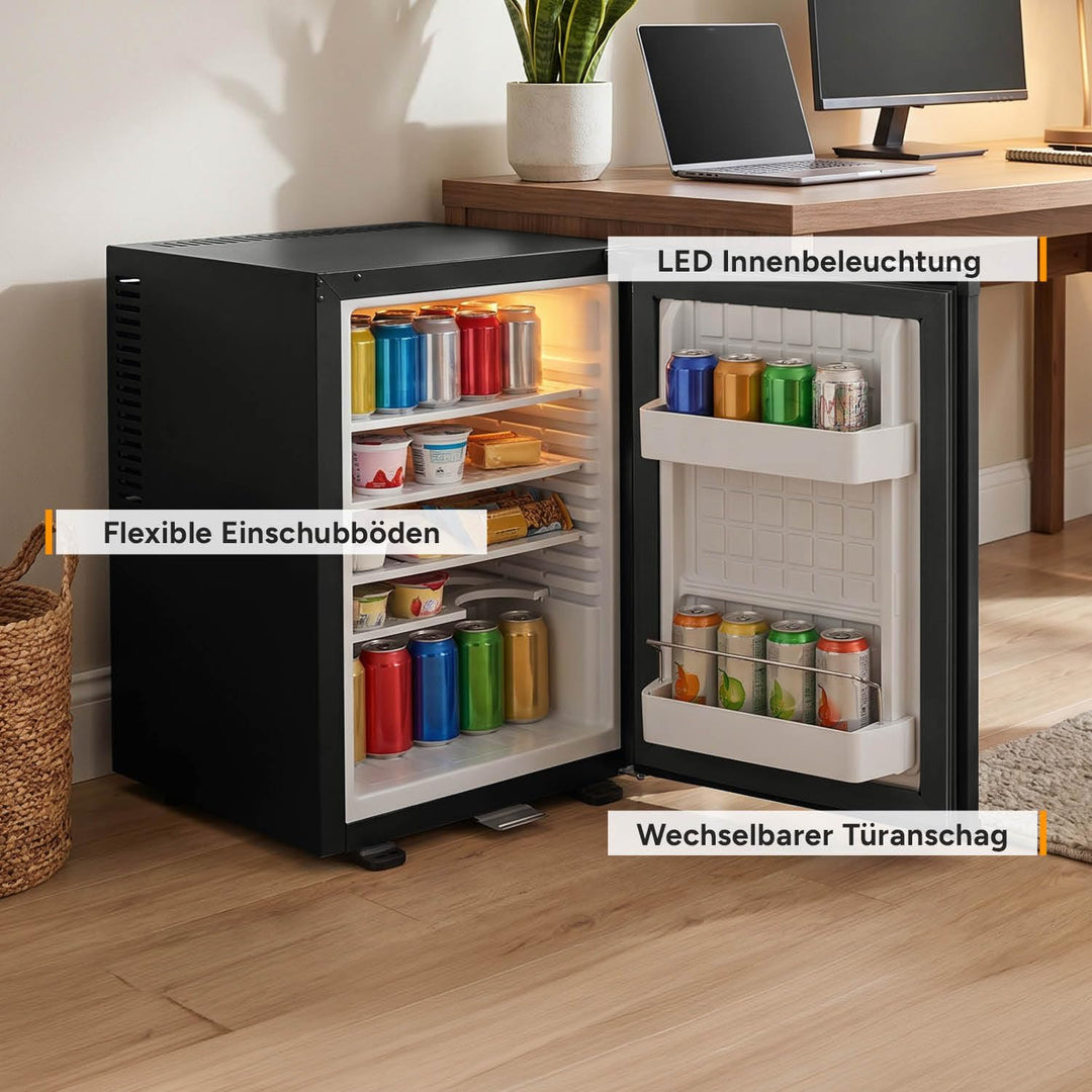 Minikühlschrank 40L lautlos abschliessbar mit Innenbeleuchtung - Bild 4