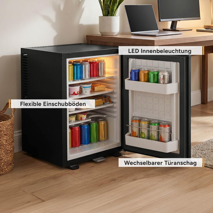 Minikühlschrank 40L lautlos abschliessbar mit Innenbeleuchtung - Bild 4