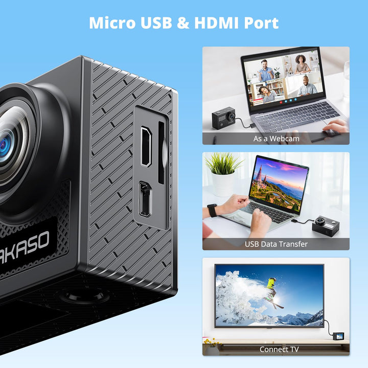 Action Kamera 4K 20MP wasserdicht bis 30m mit Bildstabilisierung - Bild 8