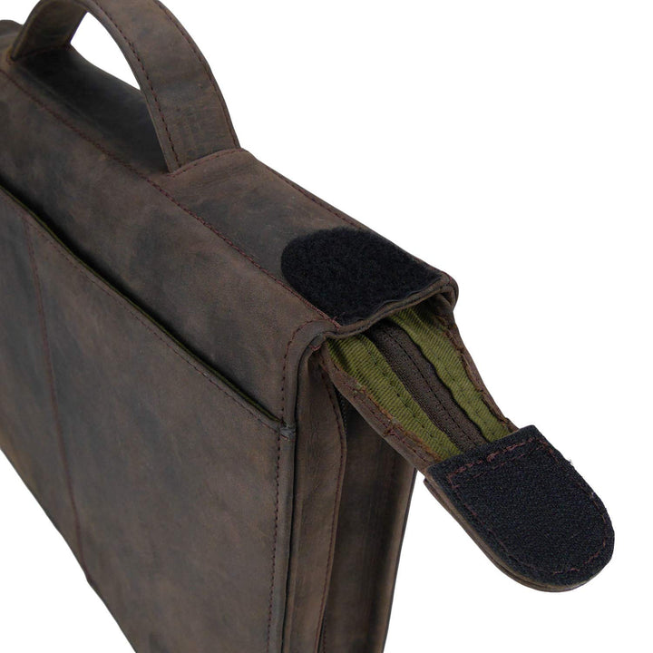 Leder Konferenzmappe Rindsleder Vintage A4 mit 4-Ring-Mechanik - Bild 2