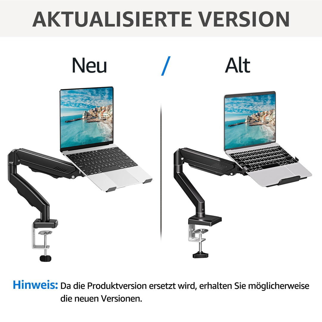 Monitor Halterung mit Laptopablage 13-32 Zoll Gasfeder 2-in-1 - Bild 2