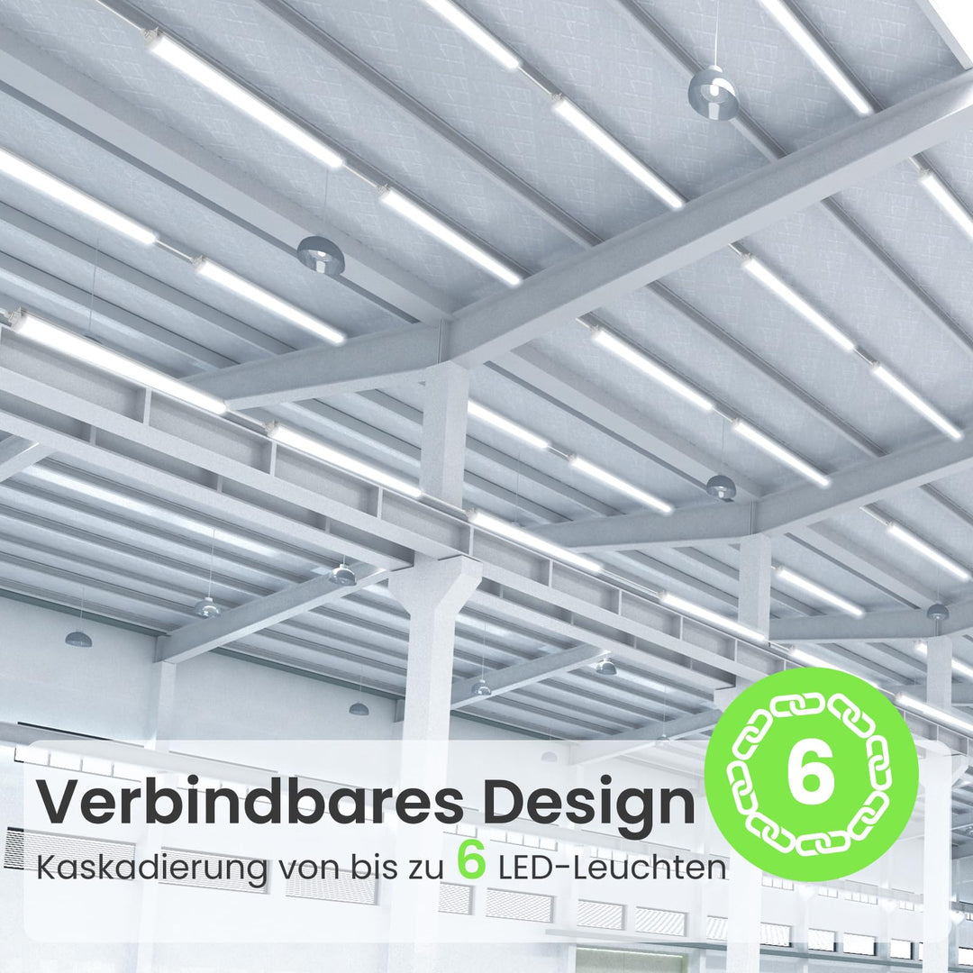 LED Feuchtraumleuchte 120 cm 4000K IP65 Neutralweiss 2er-Set - Bild 4