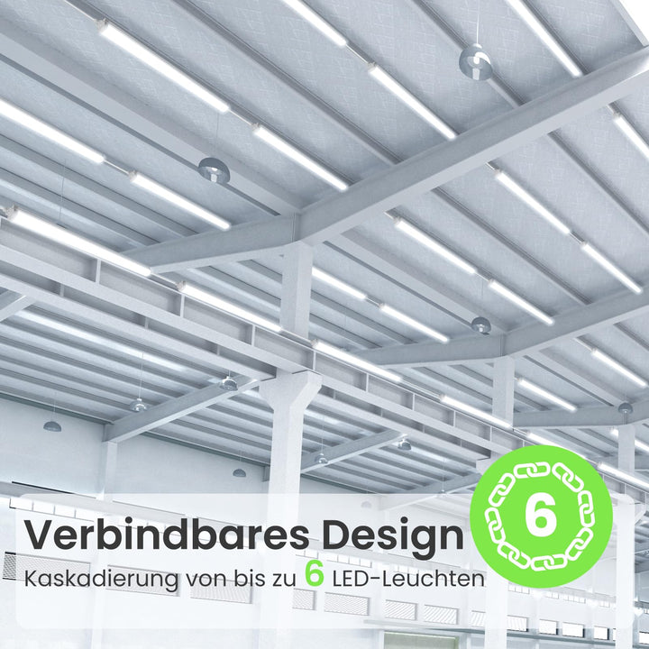LED Feuchtraumleuchte 120 cm 4000K IP65 Neutralweiss 2er-Set - Bild 4
