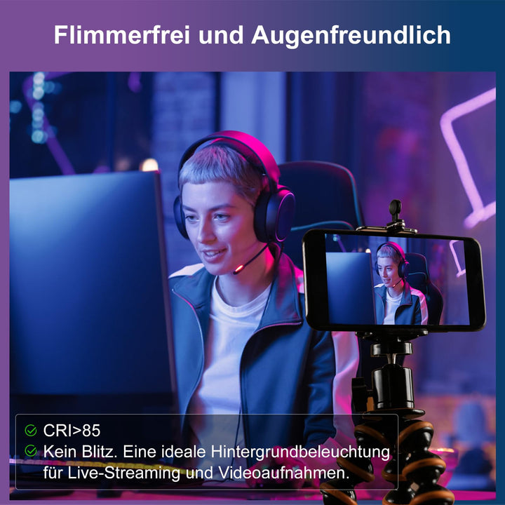 LED Einbaustrahler RGB Smart 10W 1000lm per App &amp; Alexa steuerbar 4er-Set - Bild 7