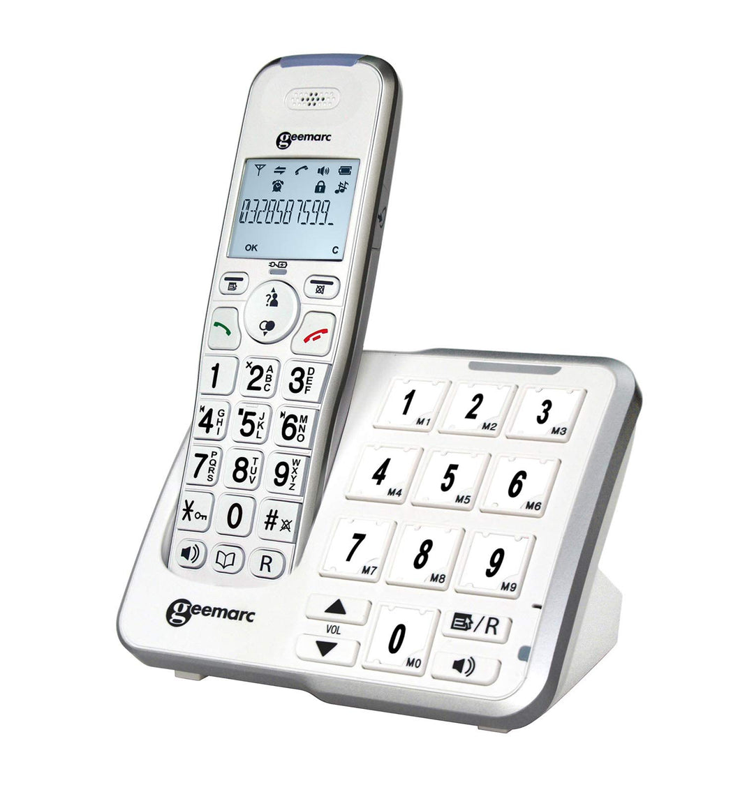 Seniorentelefon schnurlos mit Fototasten Anrufbeantworter 30dB - Bild 2