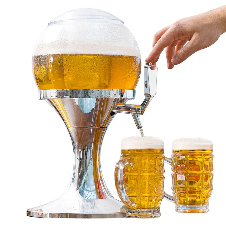 Bierzapfanlage 3,5 L mit Kühler Acryl Zapfhahn Getränkedispenser
