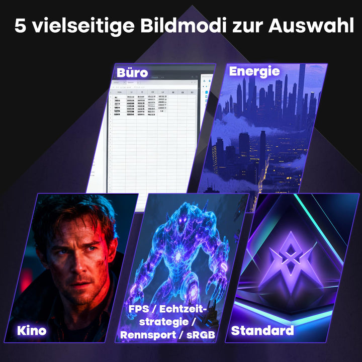 Curved Gaming Monitor 27 Zoll 240Hz VA 1ms mit HDR und Adaptive Sync - Bild 8