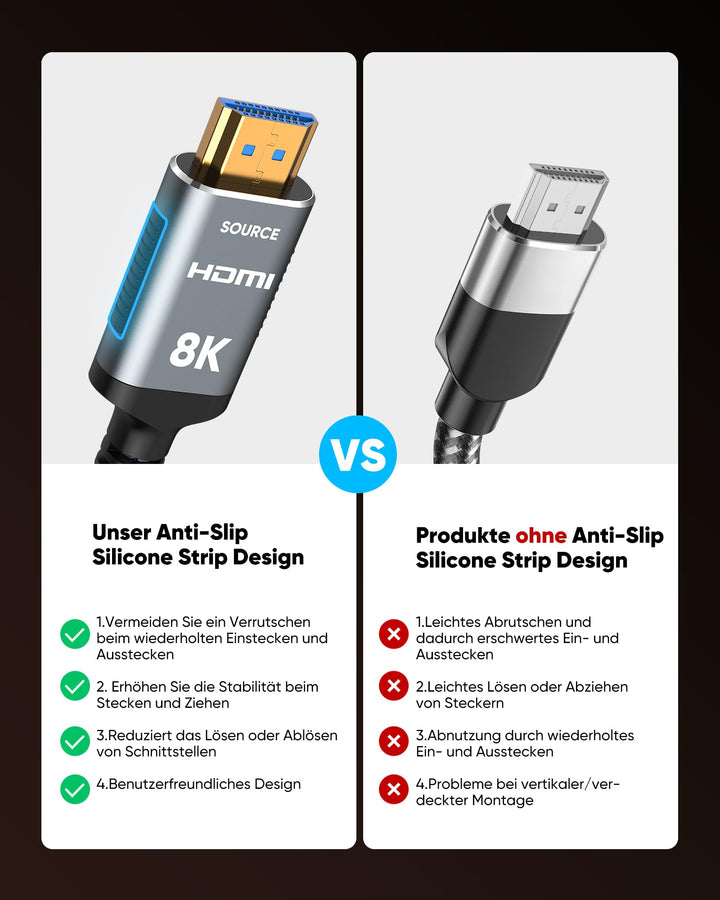 Glasfaser HDMI 2.1 Kabel 20m 8K@60Hz 48Gbps für TV Gaming - Bild 9