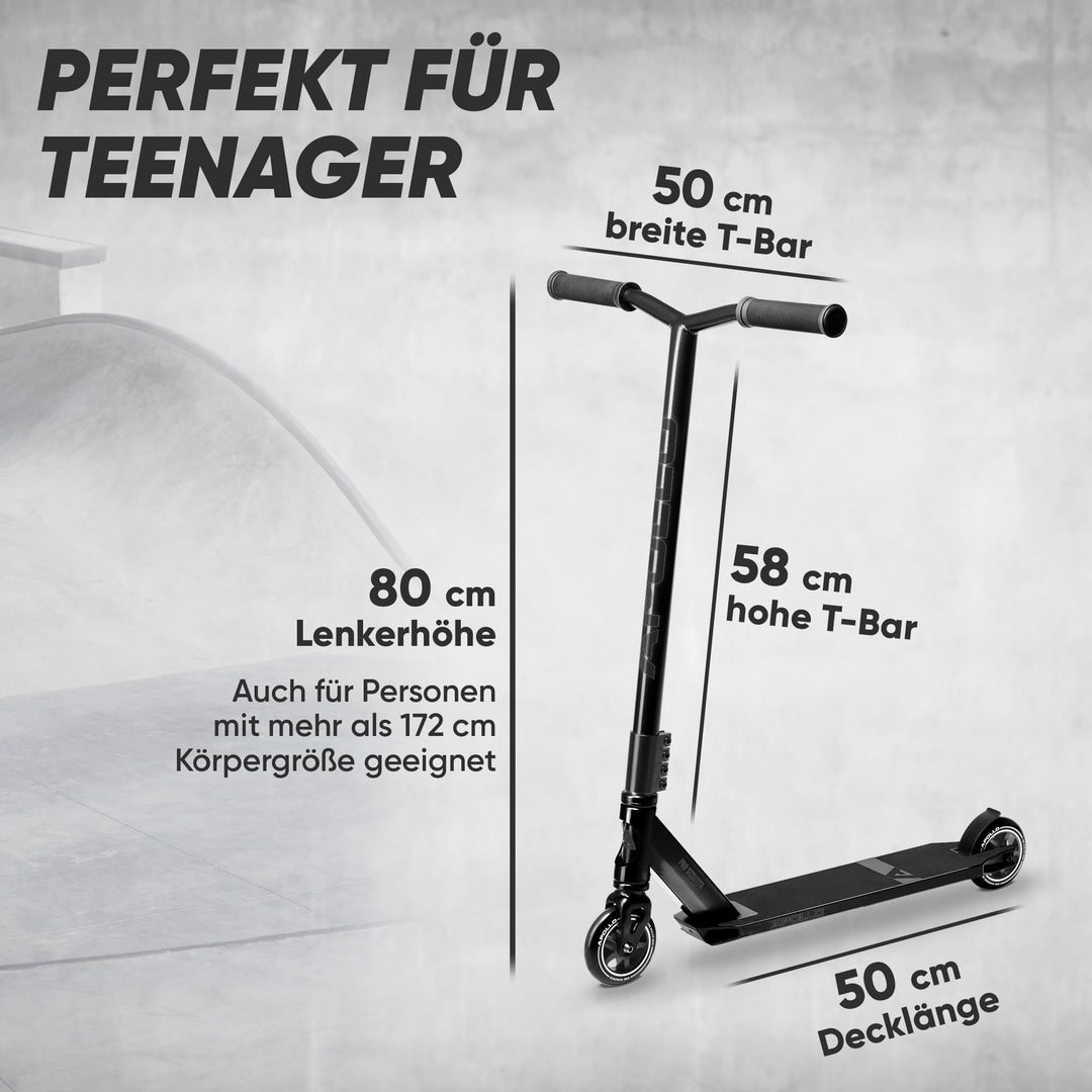 Stunt Scooter Aluminium ABEC-9 100mm PU-Räder für Kinder ab 10 - Bild 6