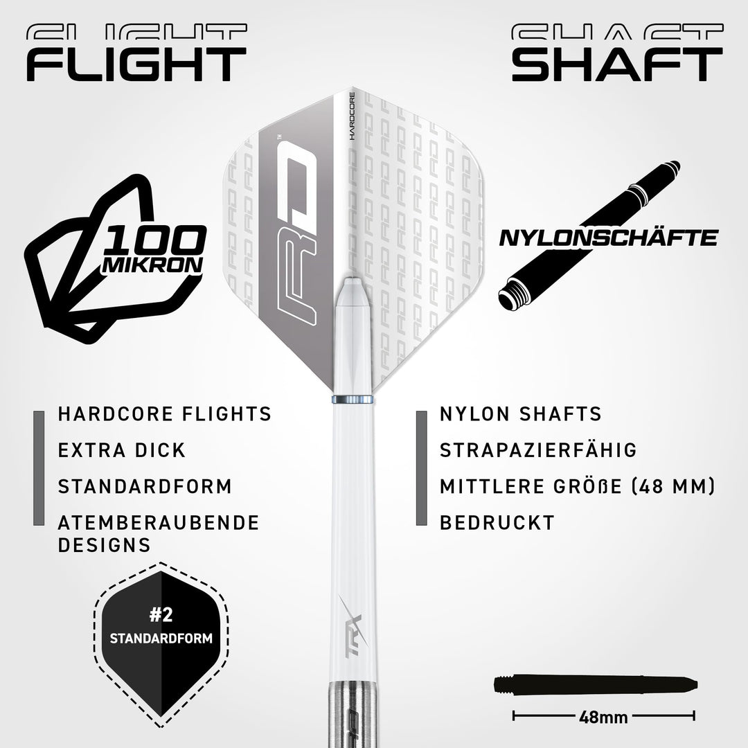 Steeldarts 85% Tungsten 20g mit Flights &amp; Schäften - Bild 3
