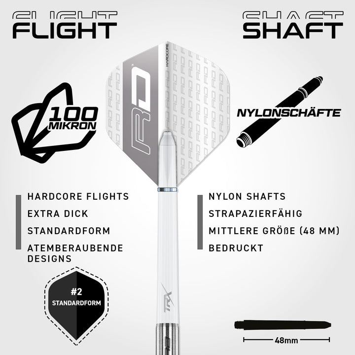 Steeldarts 85% Tungsten 20g mit Flights &amp; Schäften - Bild 3