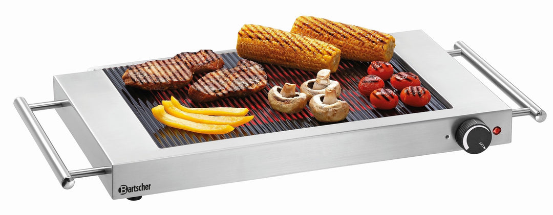 Elektro-Grillplatte SCHOTT CERAN 310x190mm 50-250°C Edelstahl