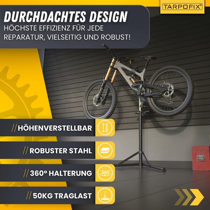 Fahrrad Montageständer höhenverstellbar 98-155 cm bis 50 kg E-Bike - Bild 3